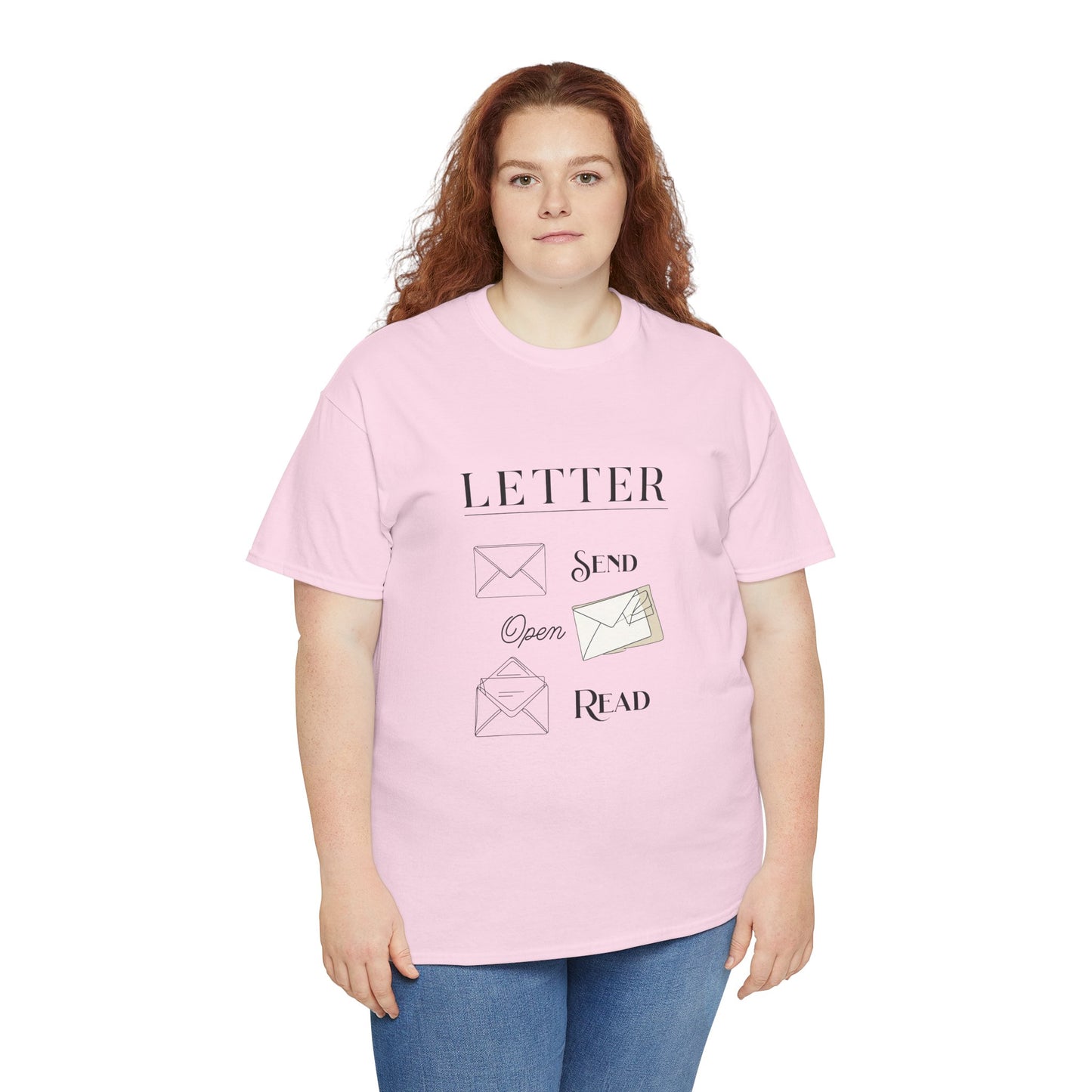 Letter T-Shirt Open Mail Reading Unisex Tee