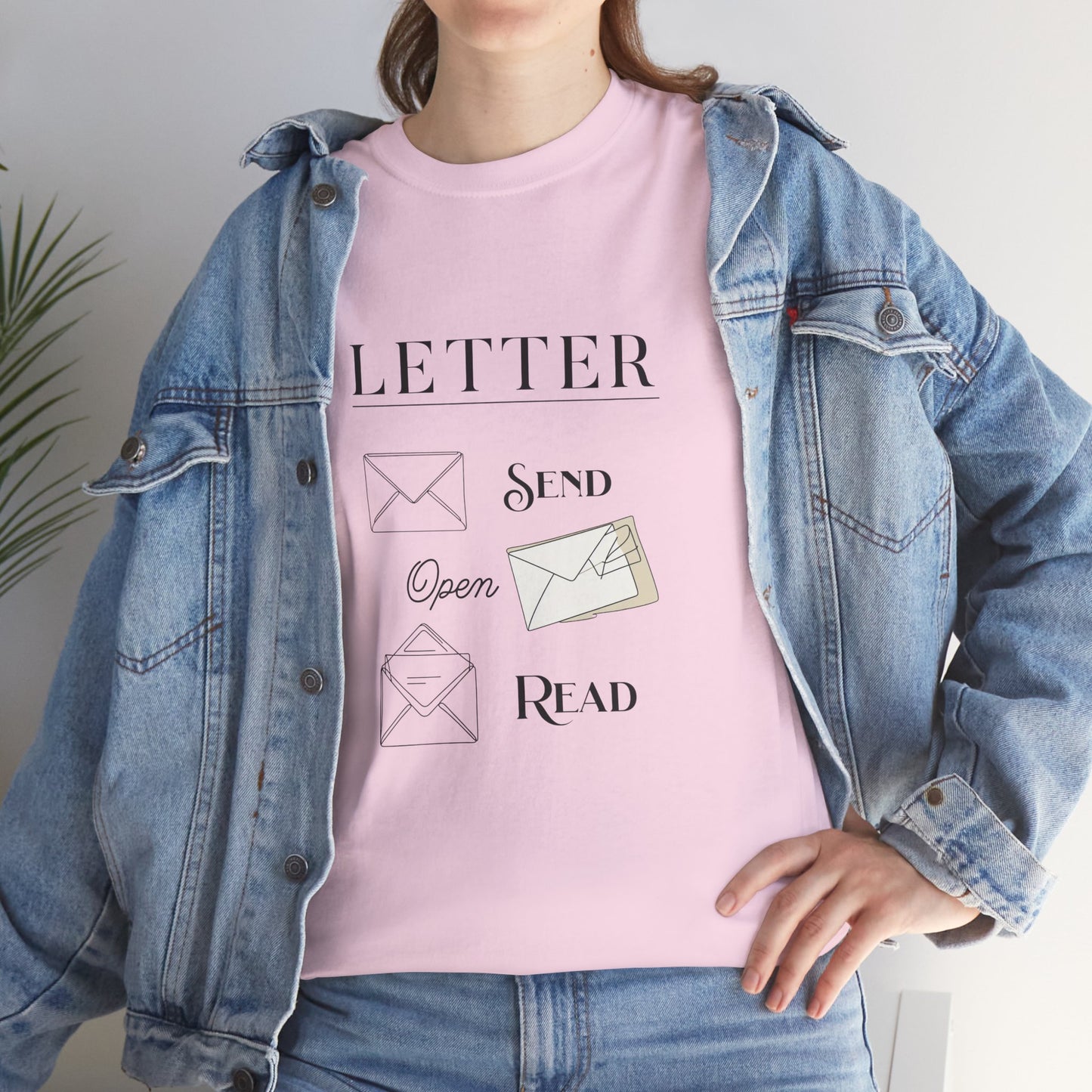 Letter T-Shirt Open Mail Reading Unisex Tee