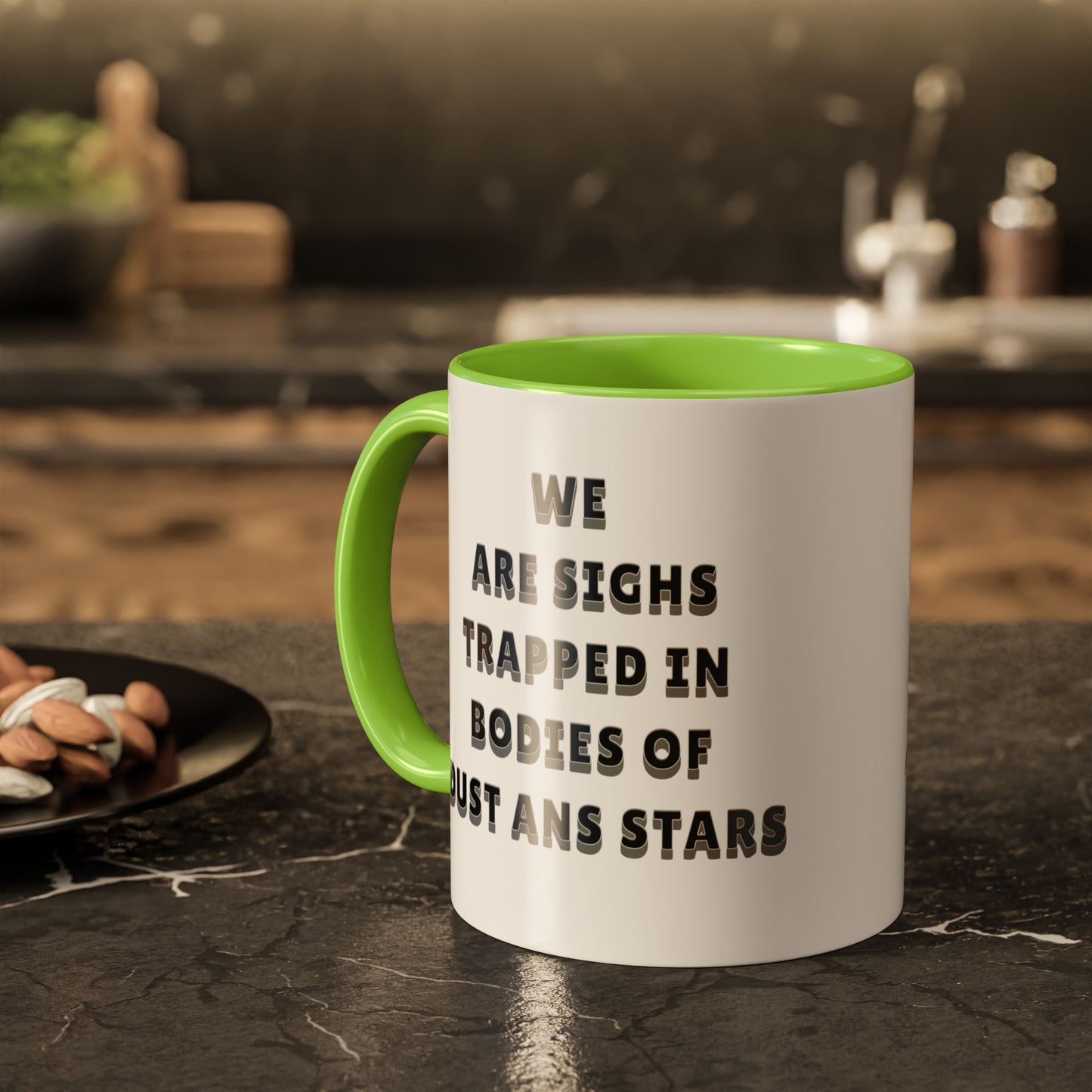 Mug Moon & Stars Mountains Colorful Tea Funny Gift 11oz 15oz