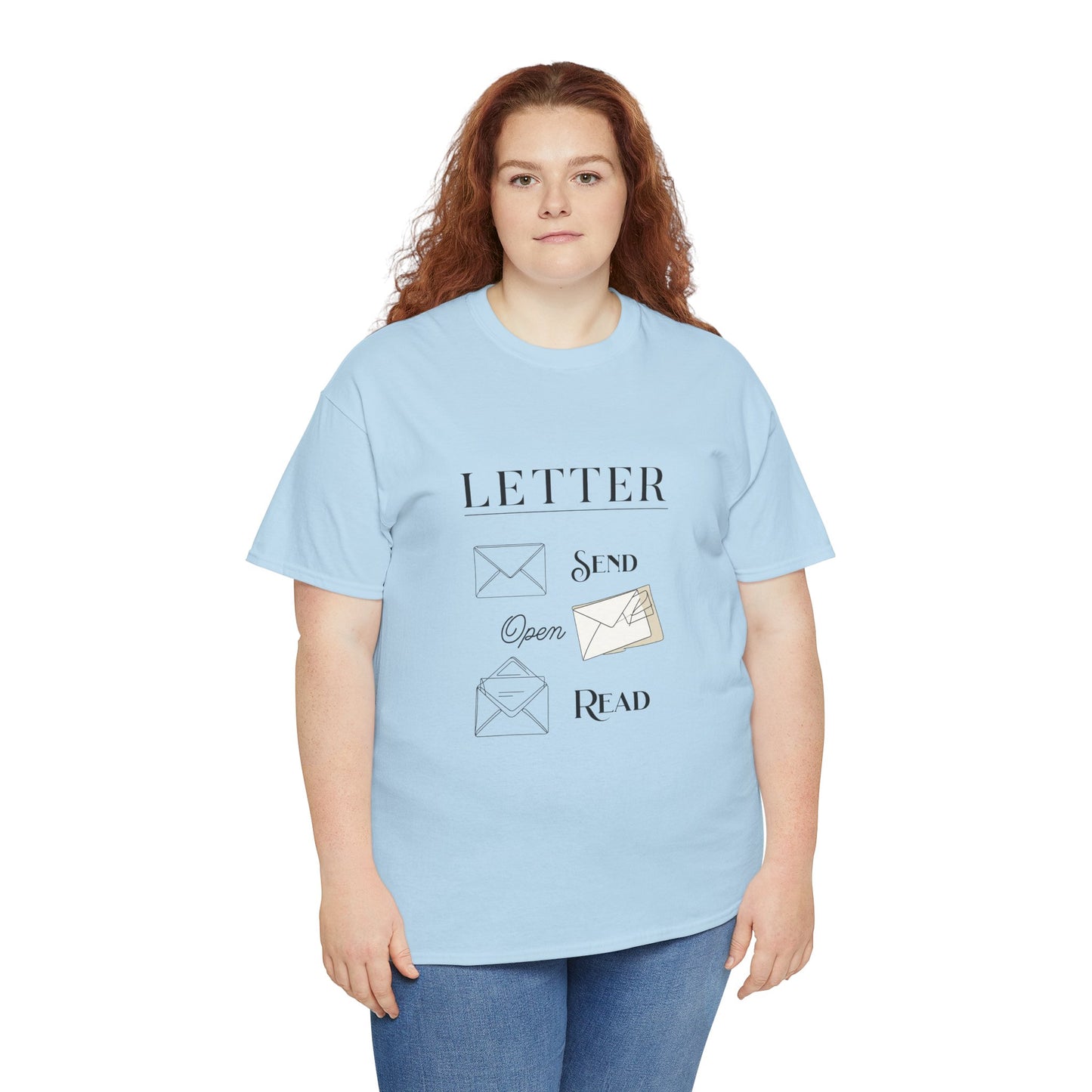 Letter T-Shirt Open Mail Reading Unisex Tee