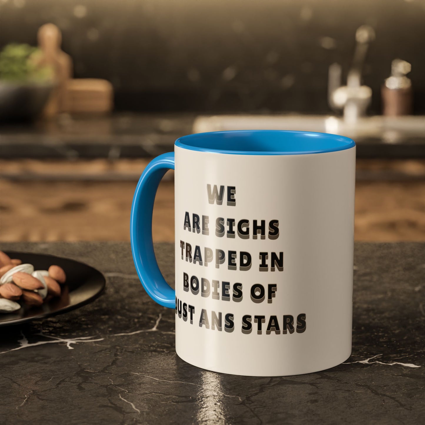 Mug Moon & Stars Mountains Colorful Tea Funny Gift 11oz 15oz